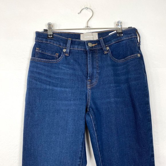NEW Everlane The Authentic Stretch Mid Rise Skinny Jean Dark Blue Wash 27 - Picture 5 of 9